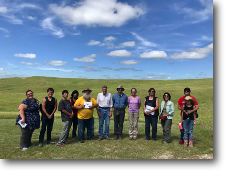 Students, faculty and staff associated with Oglala Lakota College course.