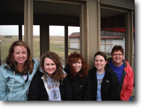 Another good weekend work crew from Sioux Falls: Jean, Aimee, Jen, Hope and Emily (R-L).