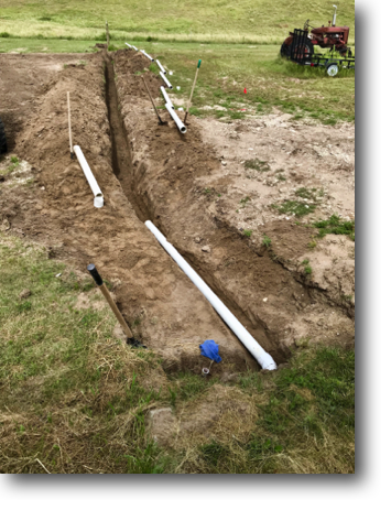Installed a new deeper pipe connected to the south drain in the hocoka.