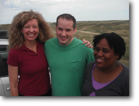 Also from BU and the Bluegrass State: Nona, Patrick and Heather (R-L).