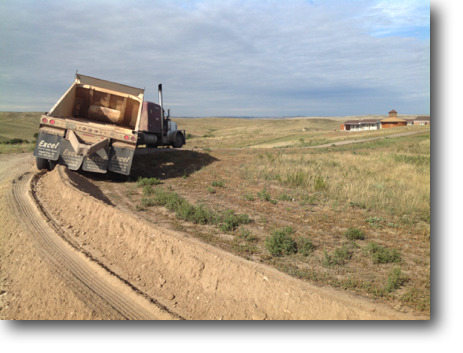 Troy and his crew started graveling the road. Its going to be a multiyear project.