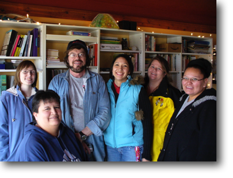 A class from Oglala Lakota College visited one April afternoon.